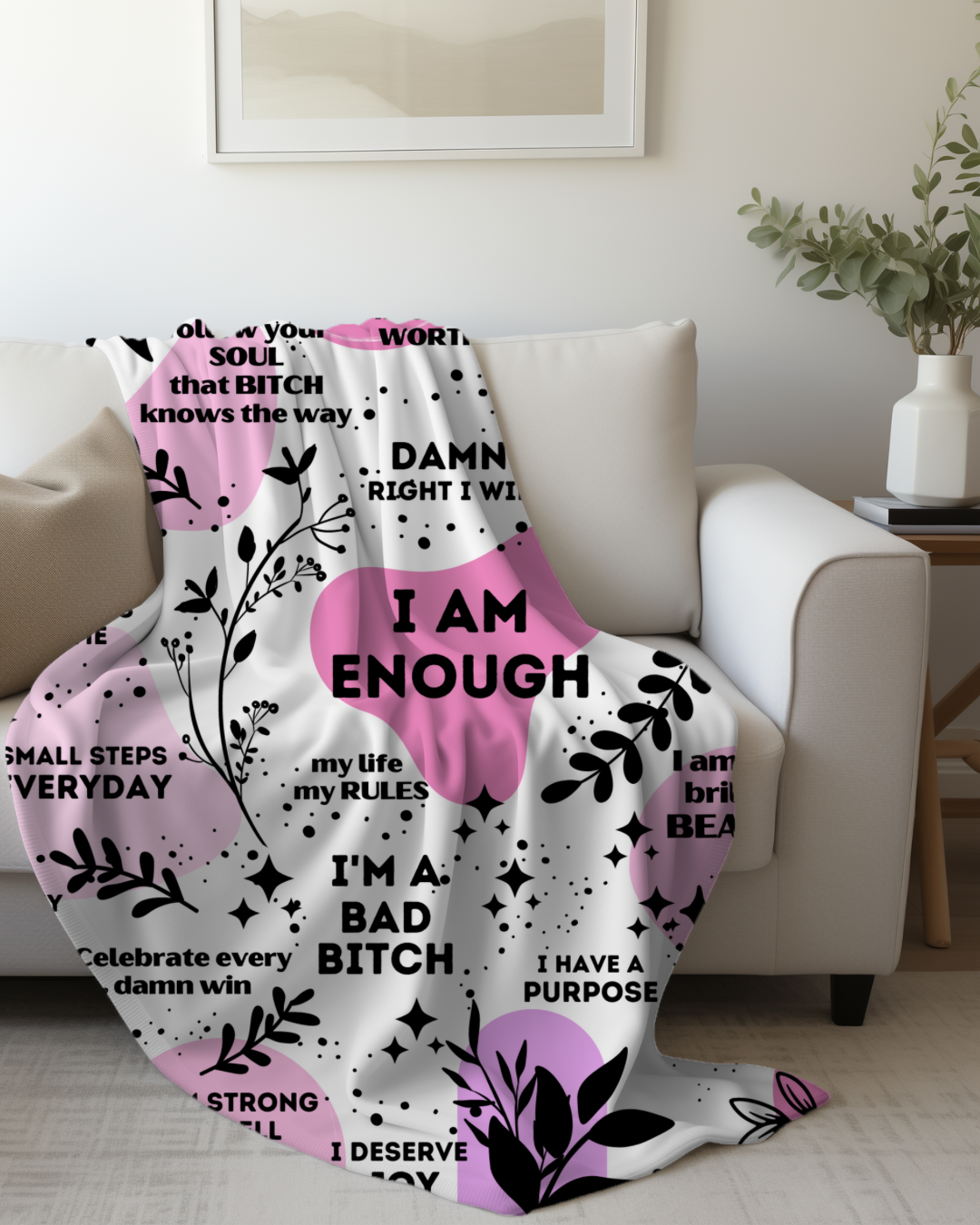 I Am Enough Blanket