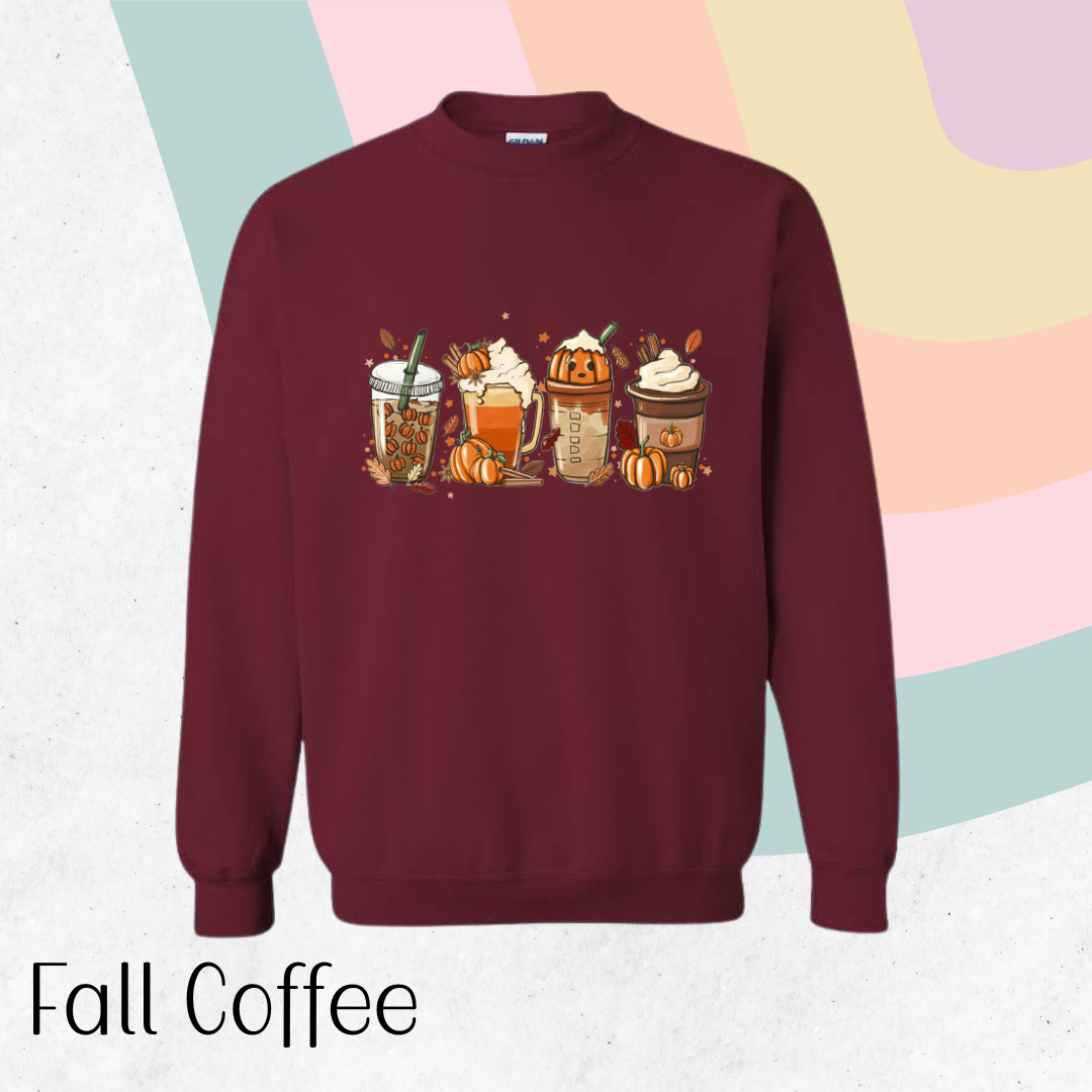 Fall Coffee Crewneck Sweater